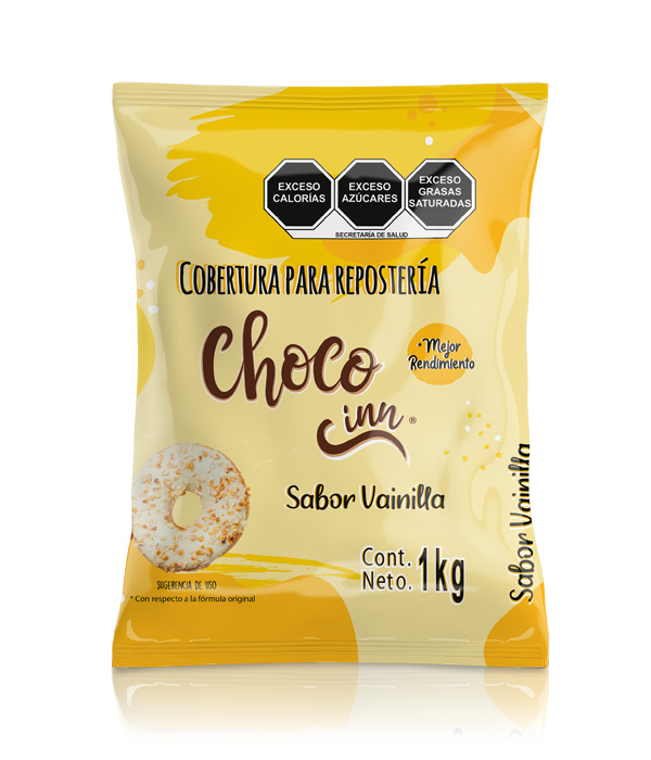 cobertura para panificación sabor vainilla choco inn